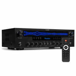 Audizio AV560EQ - 5.1 HiFi Verstärker mit Bluetooth, 390 Watt AV Receiver & Stereoanlage für Heimkino, TV & Musik - Verstärker HiFi Stereo mit Subwoofer-Out, USB, FM-Radio, 2X Mikrofon, Equalizer Angebot bei HelloDeals