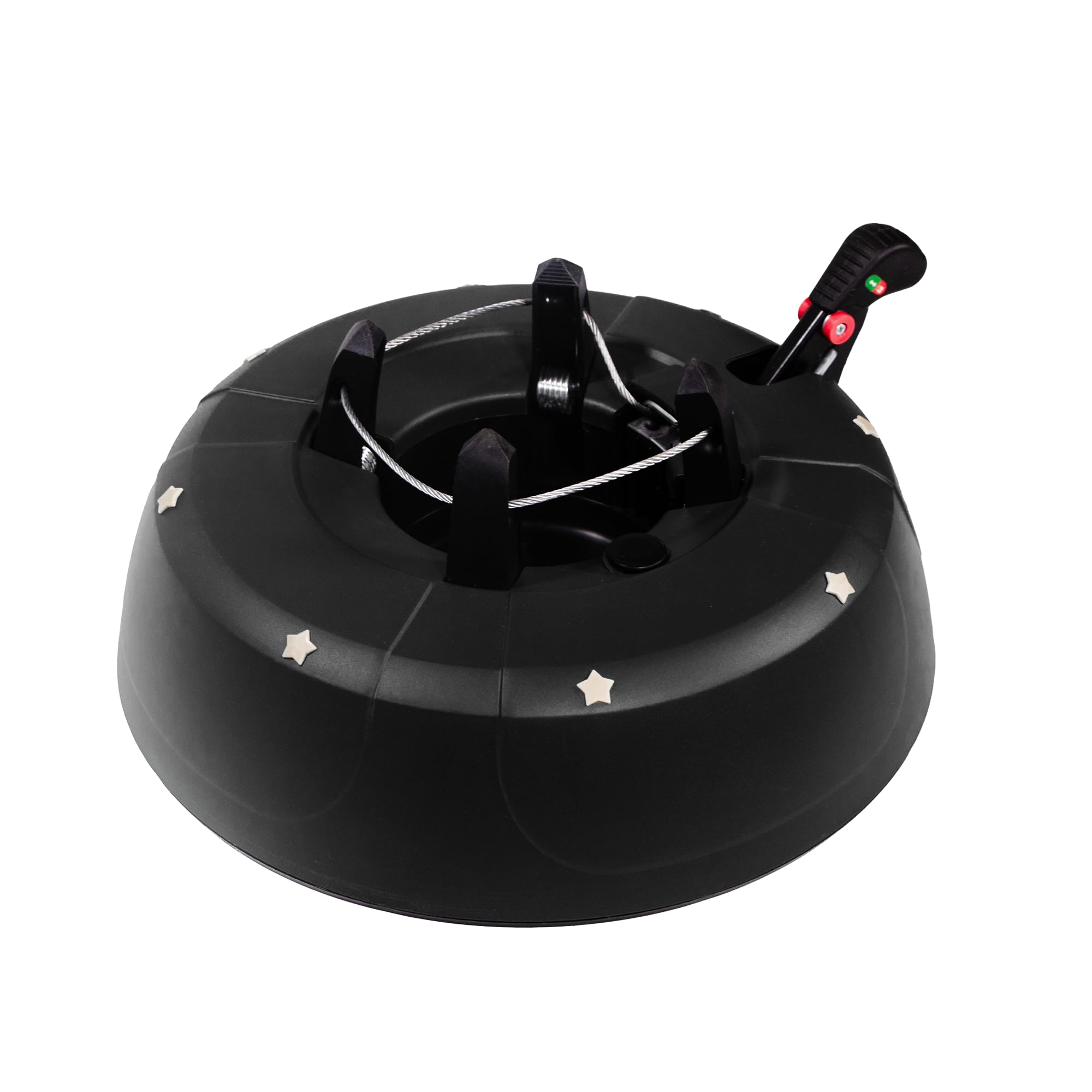 mgc24 Weihnachtsbaumständer Christbaumständer - Anthrazit - für Bäume bis 2 m Höhe - mit Wassertank, Einseiltechnik, Fußhebel, Kindersicherung, Wasserstandsanzeige & Schnellspannsystem Anthrazit Baumhöhe bis 2,0 m Angebot bei HelloDeals