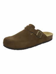 AFS-Schuhe 3900 Herren Clogs, Bequeme Hausschuhe für Männer, Pantoffeln aus Leder, Made in Germany 43 EU Kaffee Angebot bei HelloDeals
