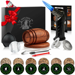 Whisky Smoker Set Cocktail Zubehör- Whiskey Geschenkset Personalisierte Geschenke für Männer Geburtstag Vater Papa Geburtstagsgeschenk Cocktail Whisky Räucher Set Boyfriend Gift Angebot bei HelloDeals