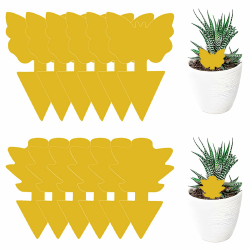 Trauermücken Bekämpfen mit Gelbsticker (12 Stück), Gelbsticker Trauermücken, Für die Zimmerpflanzen Schädlingsbekämpfung, Gelb, Schmetterling+Sukkulent Angebot bei HelloDeals
