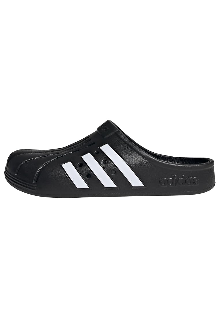 adidas Unisex-Erwachsene Adilette Clog Slide Sandale 44.5 EU Core Black Cloud White Core Black Angebot bei HelloDeals