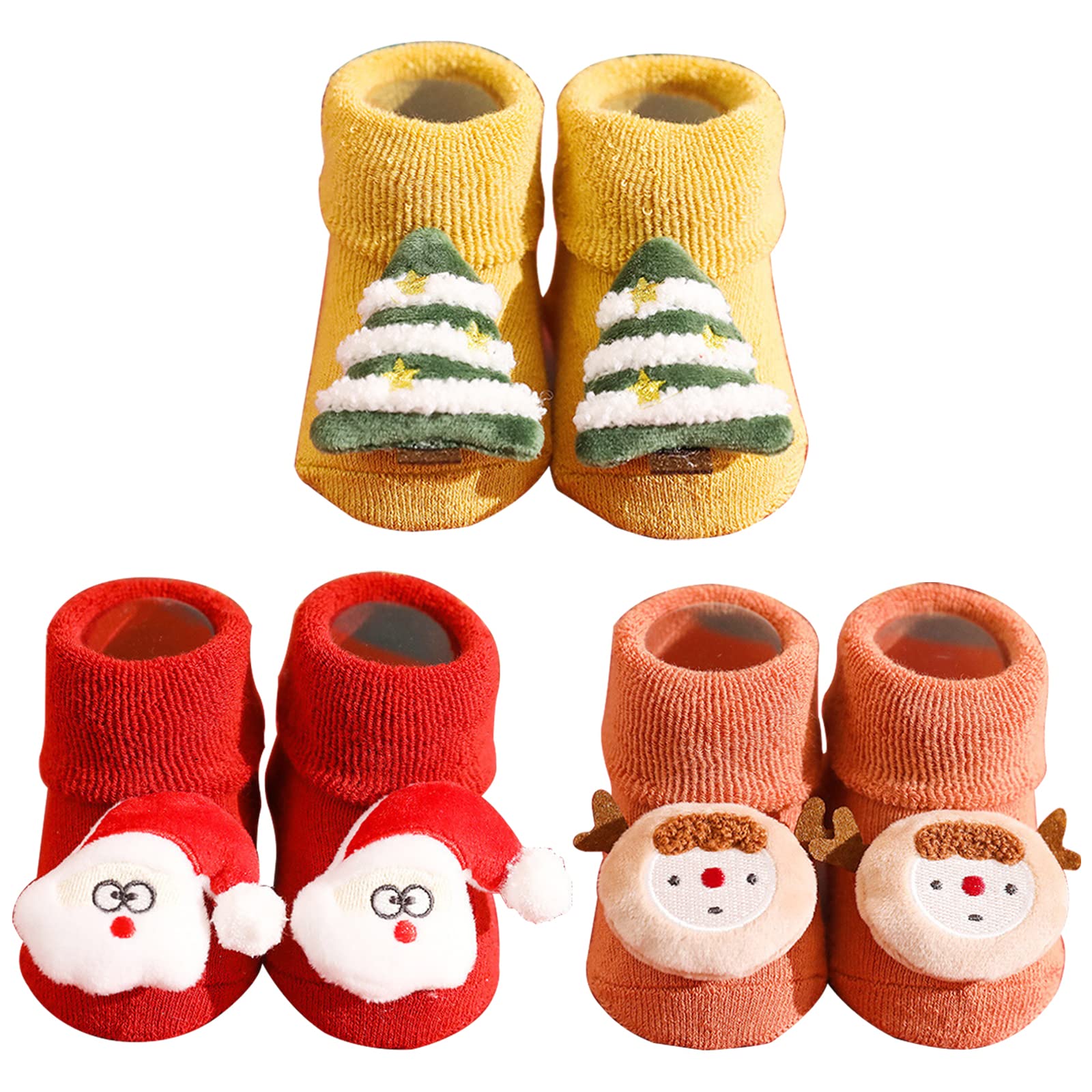 Weihnachtssocken Baby Antirutsch, Socken Weihnachten Kinder, Weihnachtssocken Baumwolle Neugeboren Unisex Flauschig Kuschelig Funny Socks 12 Monate A Angebot bei HelloDeals
