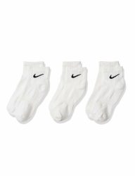 Nike Herren Everyday Cushion Ankle Socken, 3er Pack 42-46 EU Weiß (White/Black/100) Angebot bei HelloDeals