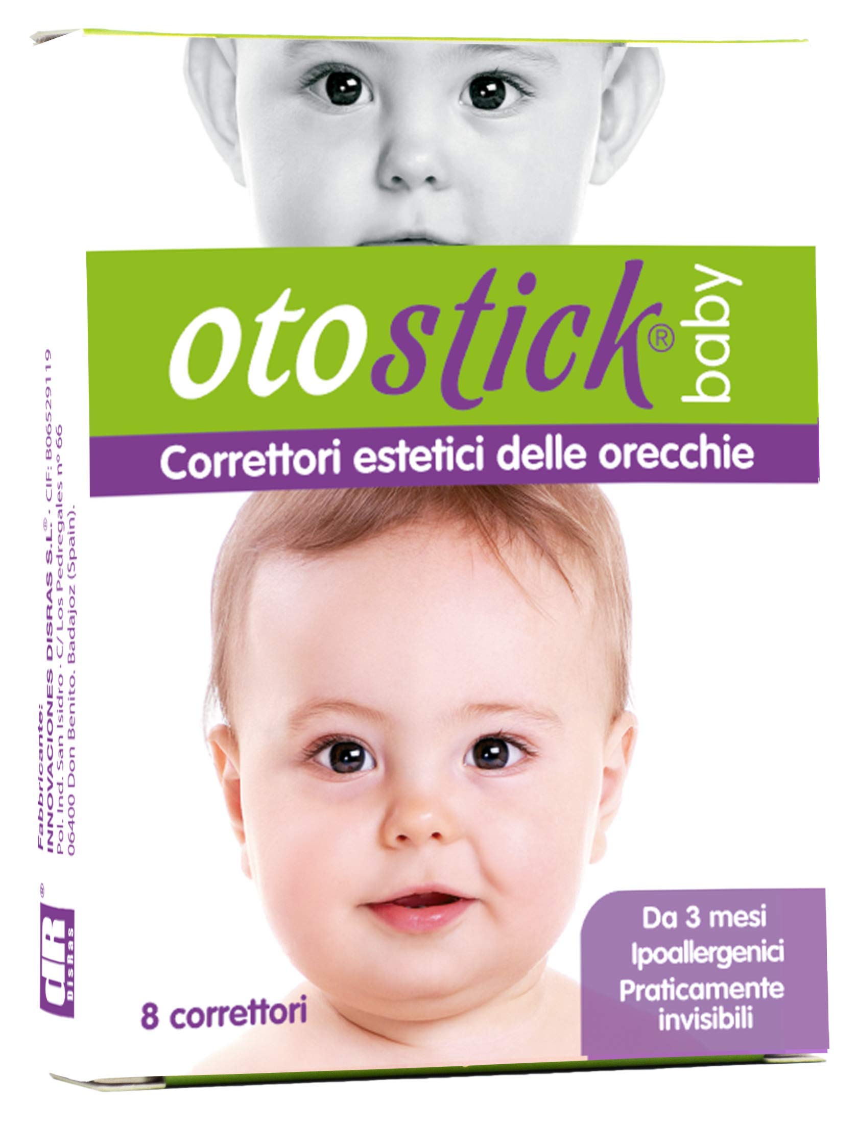 Otostick Baby ästhetische Korrektoren für abstehende Ohren, 8 Korrektoren + 1 Mütze, ab 3 Monaten Angebot bei HelloDeals