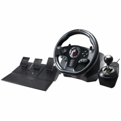 SUBSONIC Superdrive Gs850-X Racing Wheel mit manuellem Schalthebel, 3 Pedalen, Schaltpaddeln für Xbox Serie X/S, Ps4, Xbox One (programmierbar für alle Spiele) Angebot bei HelloDeals