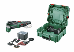 Bosch Multifunktionswerkzeug AdvancedMulti 18 (ohne Akku, 18-Volt-System, Universal-Zubehör-Set, in SystemBox | Größe S) - Amazon Edition AdvancedMulti | 18V Premium Set | Ohne Akku | im Koffer Angebot bei HelloDeals