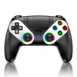 Bonacell RGB Wireless Controller für PS5 Pro/Slim/PC, Back Paddles 6-Achsen-Bewegungs/Dual Vibration/Turbo/Marco Touch Pad 3.5mm Audio Jack Angebot bei HelloDeals
