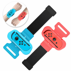 Armbänder für Just Dance Switch 2026 2025 2024 2023 2022 für Zumba Burn It Up - Verstellbarer Elastischer Armband für Nintendo Switch/Switch OLED, 2 Stück Bänder für Erwachsene und Kinder (Rot & Blau) Rot und Blau Angebot bei HelloDeals