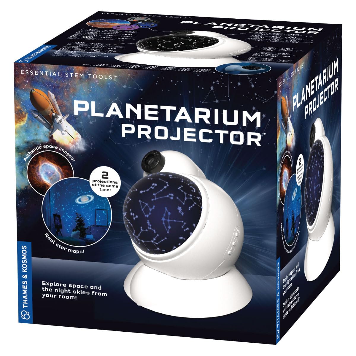 Thames & Kosmos Planetarium-Projektor, Wissenschafts-Kit für Kinder, Lernressourcen für Astronomie, STEM-Spielzeug für wissenschaftliche Experimente, 3 Sprachen, ab 8 Jahren Angebot bei HelloDeals
