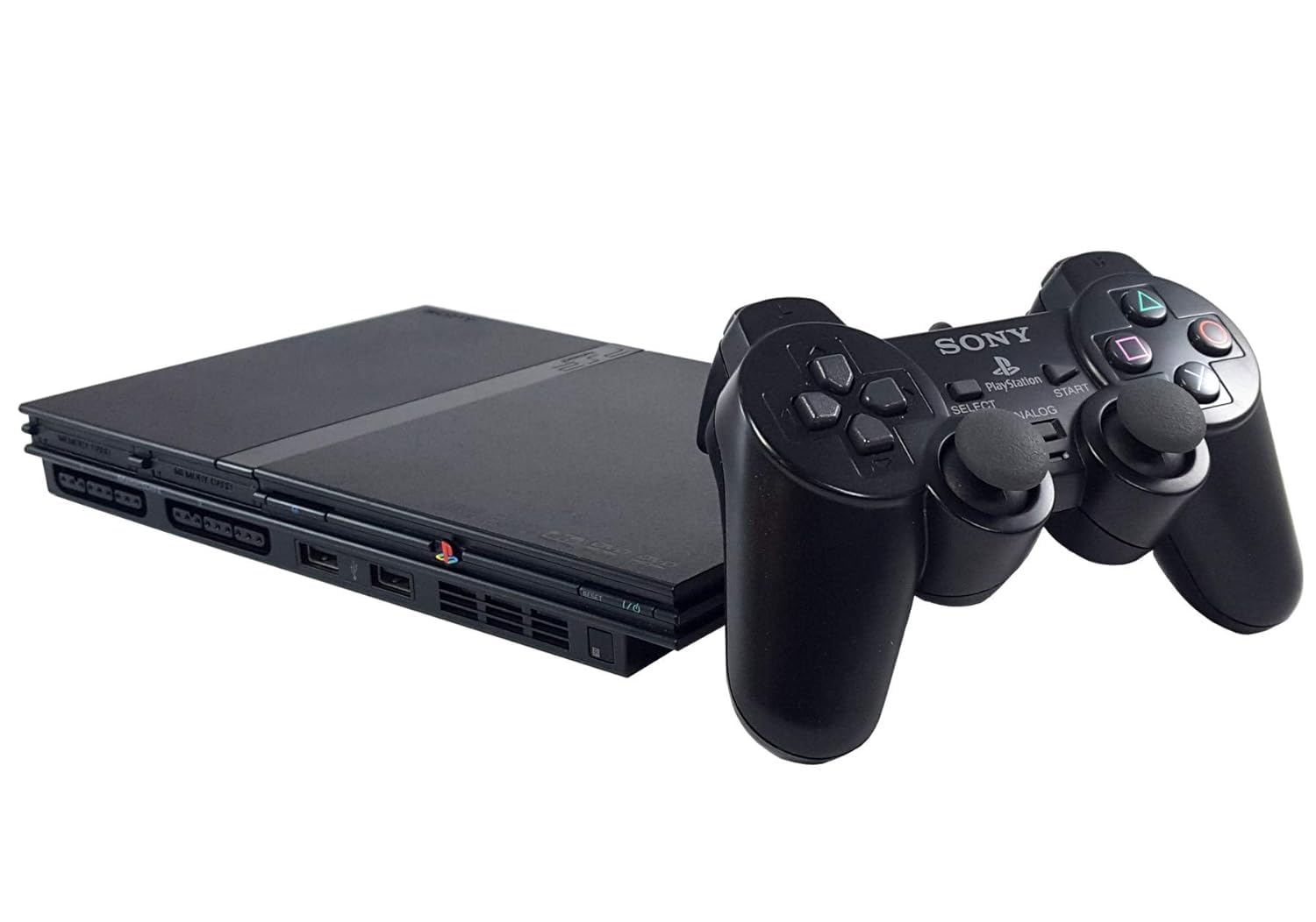 PlayStation 2 - PS2 Konsole Slim, black (inkl. Dual Shock Controller) Angebot bei HelloDeals