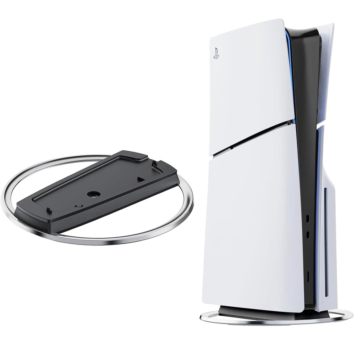 Vertikaler Standfuß für PS5 Slim und PlayStation 5 Pro - ABS Anti-Rutsch Stand - Ständer Zubehör für PS5 Konsole Angebot bei HelloDeals