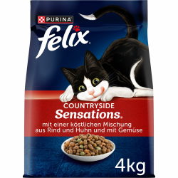FELIX Countryside Sensations Katzenfutter trocken, mit Rind und Huhn, 1er Pack (1 x 4kg) 4 kg (1er Pack) Angebot bei HelloDeals