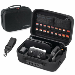 Switch 2 Tasche für Nintendo Switch 2 (2025), All-in-one-Tasche mit Spielkarten Slots, Tragetasche für Nintendo Switch 2 Console Pro Controller und Zubehör (Schwarz) Angebot bei HelloDeals