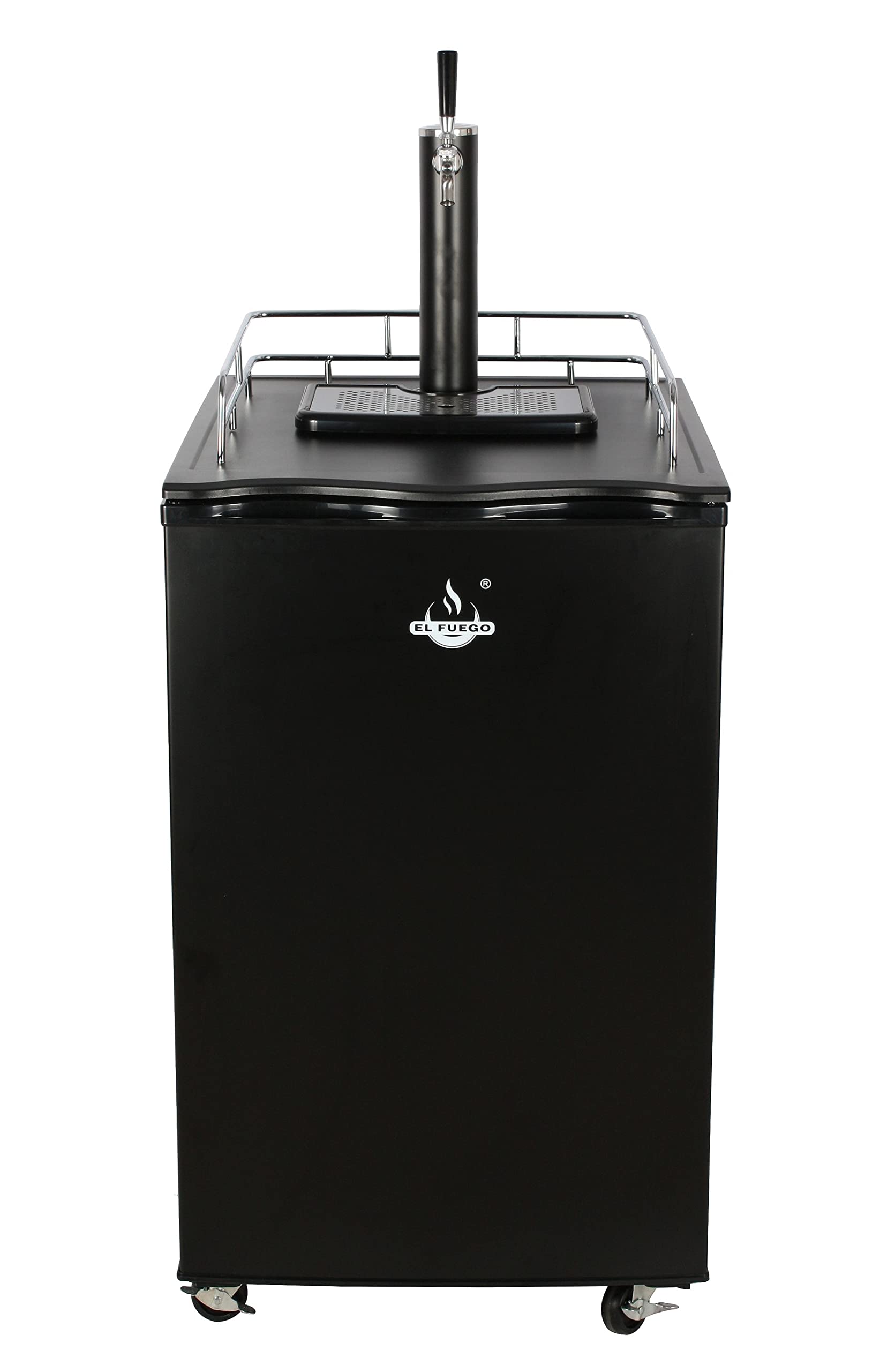 El Fuego® Bierfasskühler mit Zapfanlage, inkl. vollständigem Montageset und Gasflasche, mit Rädern, Bierkühler, Bierzapfanlage, Outdoorküche, BBQ, Bierfass, AY 5992 Angebot bei HelloDeals