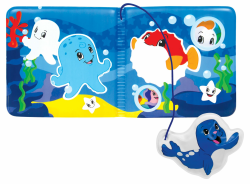 Simba 104010065 - ABC Magisches Badebuch, Bilder mit Farbwechsel, Seehundanhänger mit Quietscher, 8 Seiten, 13x13cm, ab 3 Monate Multi S Angebot bei HelloDeals