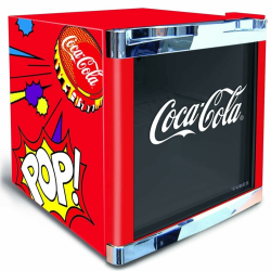°CUBES Coca Cola PopArt Kühlschrank 48L | Getränkekühlschrank klein mit Glastür, perfekt für Partys & Gewerbe | Energieeffizient, 51 cm hoch, 98 kWh/Jahr - Flaschenkühlschrank klein Coca-Cola PopArt Angebot bei HelloDeals