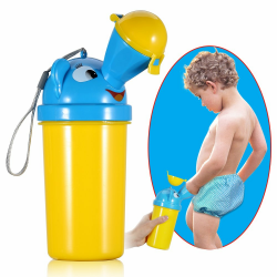 ONEDONE Kinder Töpfche Baby Pee Pissoir (Jungen) - Tragbar, Polypropylen (PP), Blau Junge-gelb Angebot bei HelloDeals