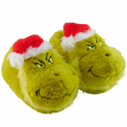 United Labels Grinch 3D Hausschuhe Plüsch für Damen und Herren, Grün, Unisex Slipper mit Weihnachtsmütze, Pantoffeln Winter, Puschen Weihnachten 38/40 EU Grün Angebot bei HelloDeals