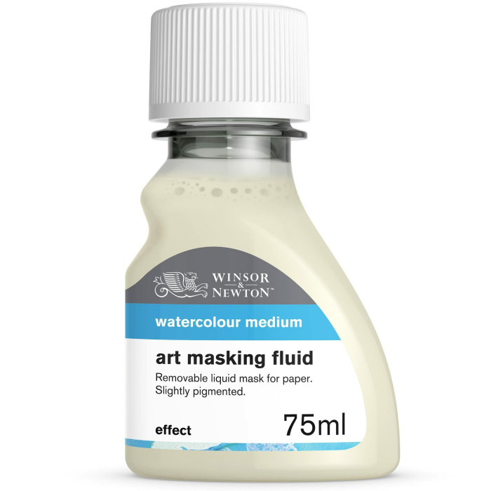 Winsor & Newton 2621759 Aquarell Maskiergummi flüssig, abziehbares Rubbelkrepp für präzise und kantenscharfe Linienführung inmitten fließender Aquarellfarbe, 75ml Flasche 75 ml (1er Pack) Maskiergummi flüssig Angebot bei HelloDeals