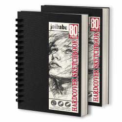 2 Stück A5 Skizzenbuch,100 g/m² Zeichenblöcke mit Spiralbindung-160 Blatt /320 Seiten-Skizzenbücher mit festem Einband-Professionnelle Zeichenbuch für Kinder & Erwachsene, Ideal für Skizzen 2PACK A5 Angebot bei HelloDeals