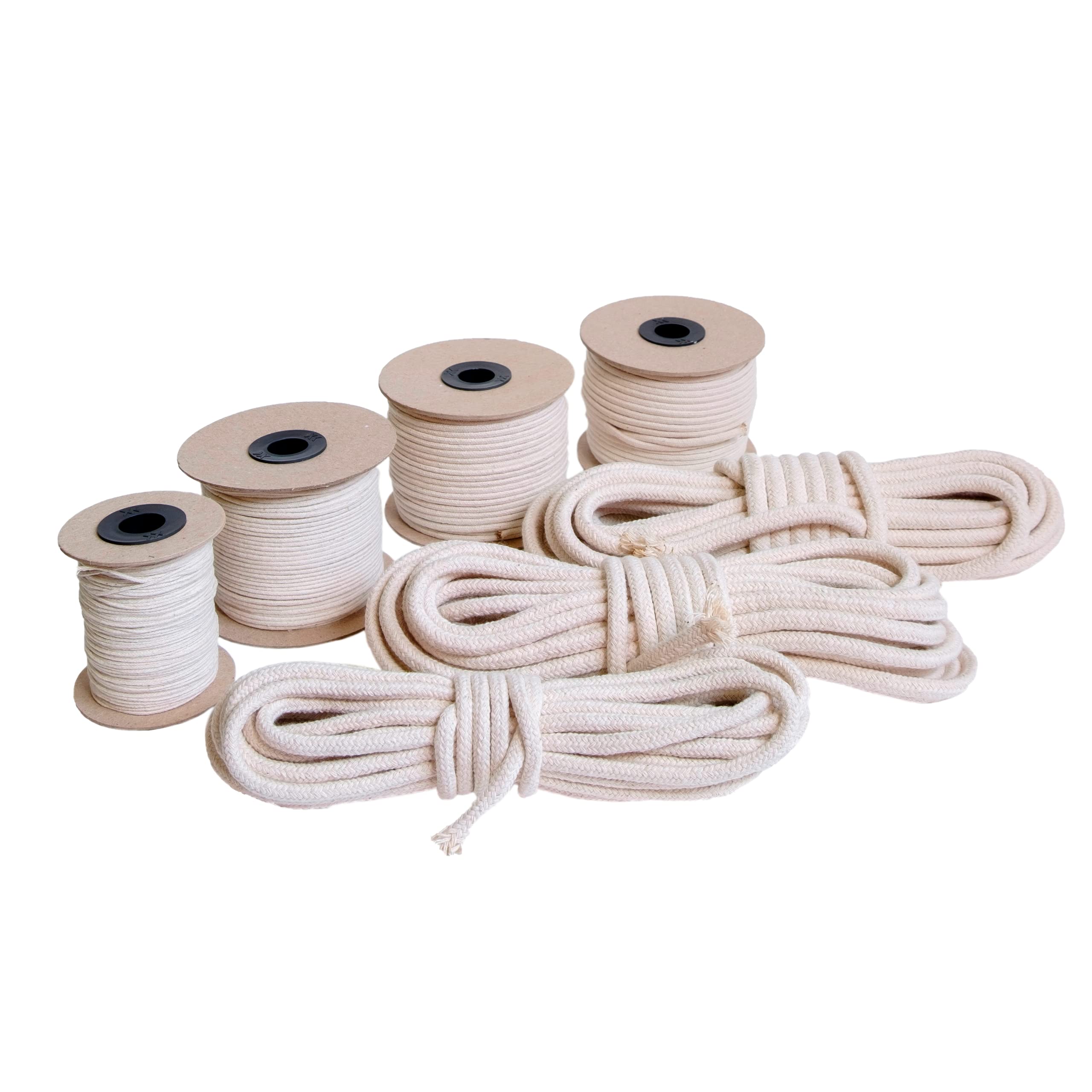 Kerzendocht 1,4-10 mm | Geflochtener Baumwoll Docht | Runddocht | Kerzendocht für Kerzenherstellung | Rauchfrei docht | Runddocht für die Kerzenherstellung, DIY Kerze, Öllampe 3 mm 15 m Angebot bei HelloDeals