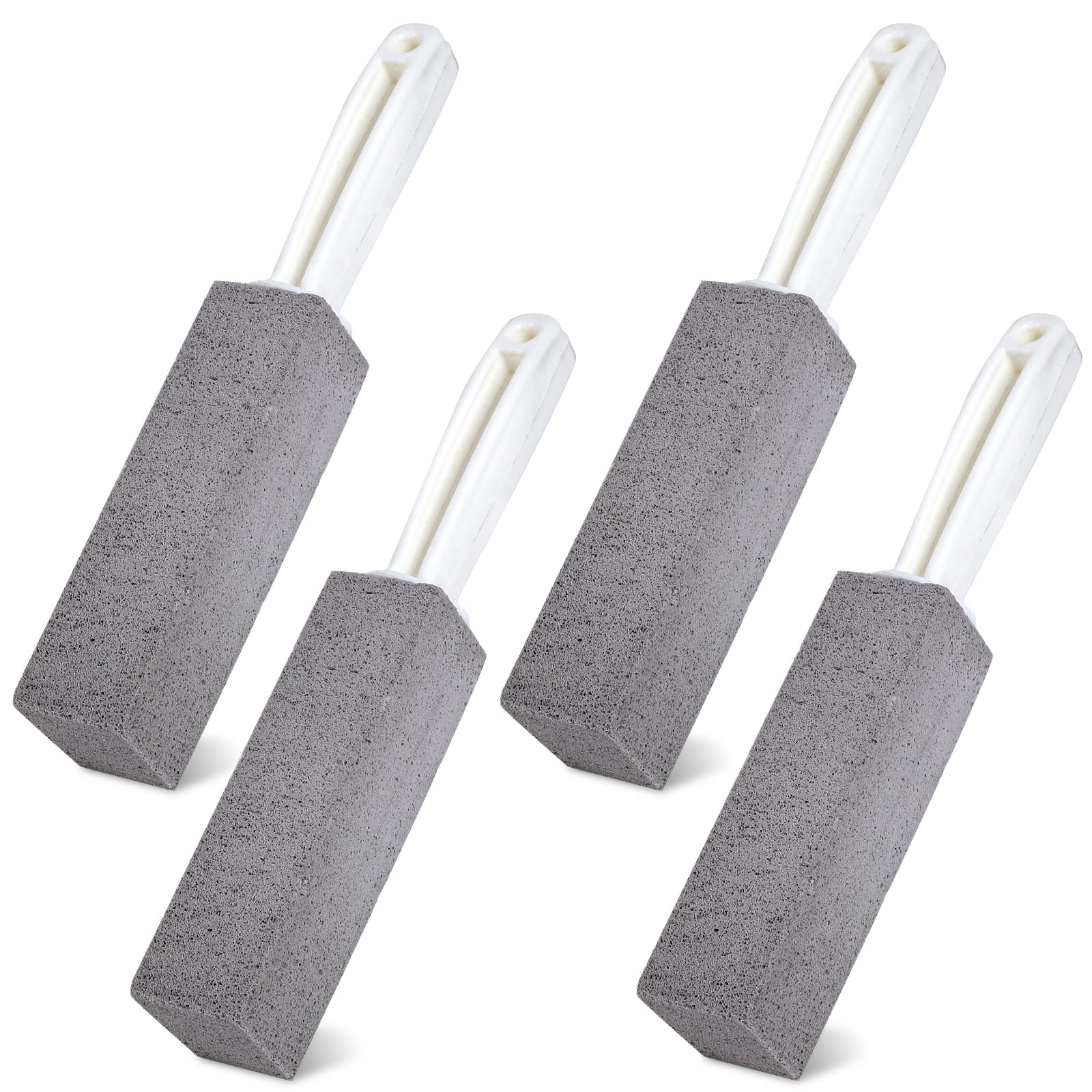 Bimsstein Toilettenreiniger mit Griff, 4 Stück Pumice Stone Toilet, Reinigungsstein für Klo, Effektiver Kalk und Urinsteinentferner Angebot bei HelloDeals