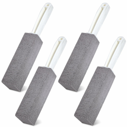 Bimsstein Toilettenreiniger mit Griff, 4 Stück Pumice Stone Toilet, Reinigungsstein für Klo, Effektiver Kalk und Urinsteinentferner Angebot bei HelloDeals