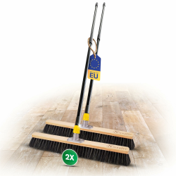 Novaliv 2X Saalbesen mit Rosshaarmischung I 60cm mit Teleskopstiel I weiche Borsten Kehrbesen Hofbesen Feinstaubbesen 2 60 cm Besen mit Teleskopstiel Angebot bei HelloDeals