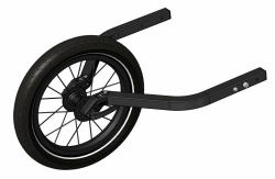 Qeridoo 14" Joggerrad für Zweisitzer 2022 | Zubehör für Fahrradanhänger | Jogger-Umrüstsatz | Laufrad-Set für sportliche Nutzung Angebot bei HelloDeals