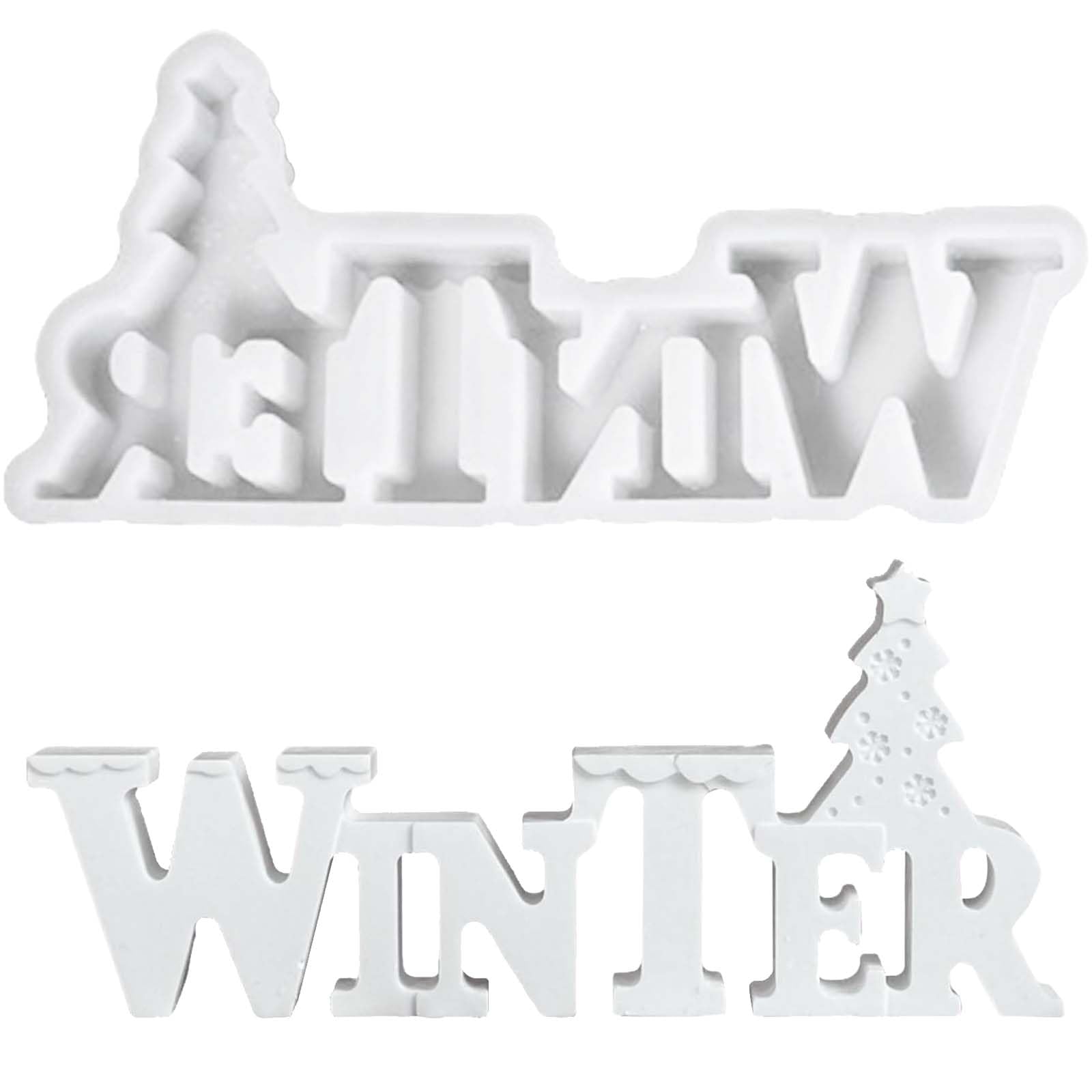 Silikonformen Gießformen, Silikonform Weihnachten Buchstaben Winter Weihnachtsbaum Silikonform, silikonform Winter, Gips Gießformen weihnachten Tannenbaum Angebot bei HelloDeals