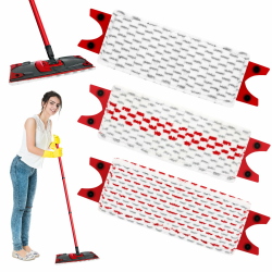 Pack of 3 Floor Mop Replacement Cover Microfibre Set,for Vileda Ultramax/UltraMax Plus/Easy Wring UltraMax Mop Cover,Easy to Attache, Dust Wiper, for All Stains Removal Floor Angebot bei HelloDeals