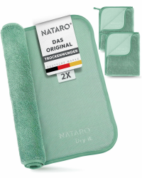 2 Stück Fast Dry it. Premium Trockentuch für Duschkabine, Auto, Haushalt, Camping – DAS ORIGINAL – extra saugfähiges Microfasertuch, fusselfrei, kratzfrei Shiny Wipes Tücher 40x50cm 2er Pack Mint Angebot bei HelloDeals
