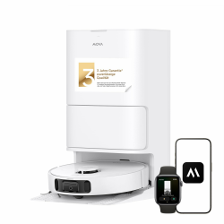 Mova E40 Ultra Saugroboter mit Wischfunktion, Autom. Leerung und 19.000 Pa, MaxiReach-Wischmopp-T., Verhedderungsfreie Seitenbürste, Eingeb. 80-ml-Wasserb, All-in-One-Station zu 75 Tage Reinigung Angebot bei HelloDeals