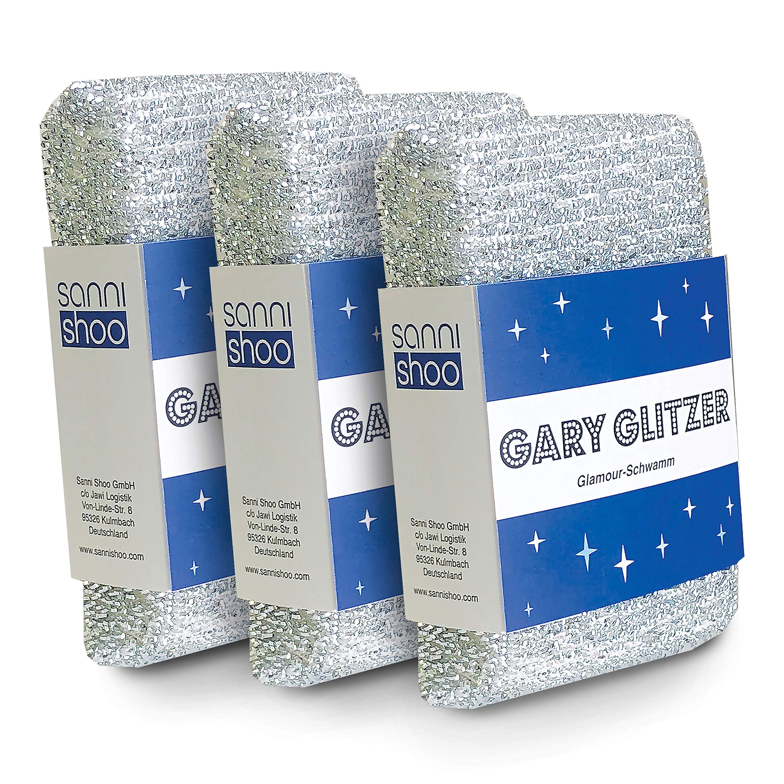 Gary Glitzer Wunderschwamm 3er Set – kratzfreie Reinigung für Küche, Bad & Ceranfeld, vielseitig, spülmaschinenfest, Made in Europe, langlebig & effektiv Angebot bei HelloDeals