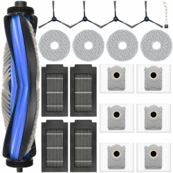 20 Stück Zubehör für Ecovacs Deebot T50 Omni / T50 Pro Omni / T50 Pro Gen2 / T50 Omni Gen2 Saugroboter, 1 Hauptbürste 6 Staubbeutel 4 Wischpads 4 Filter 4 Seitenbürsten 1 Reinigungsbürste T50 Omni Zubehör Angebot bei HelloDeals