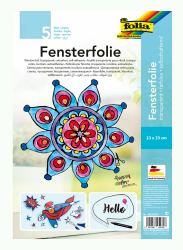 folia 450230/5 - Fensterfolie farblos, selbsthaftend, ca. 23 x 33 cm, 5 Bogen - ideal als Vorlagebogen für Fensterbilder, Window Color 5 Bogen 23 x 33 cm Angebot bei HelloDeals