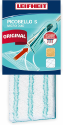Leifheit Original Wischpad Picobello S Micro Duo aus Mikrofasern mit leicht hervorstehenden Spezialborsten, saugfähiger Wischer Ersatzbezug, Wischbezug ideal für alle glatten Böden Allrounder S S Angebot bei HelloDeals