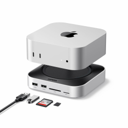 UGREEN Mac Mini M4 Dock & Ständer mit NVMe SSD-Gehäuse, Dockingstation mit 3 x USB A 3.2, 2 x USB A 3.0, 2 x USB C 3.2 10 Gbit/s, SD/TF 170 MB/s, USB-C-Hub, kompatibel mit Mac Mini M4 Pro Angebot bei HelloDeals