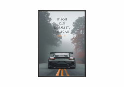 MJ-GRAPHICS® Motivationsbilder Porsche 911 GTS Büro, A3 Motivationsposter Porsche Carrera Auto, Ziele Traum Bild Affirmationen - ohne Rahmen Porsche Turbo A3 Angebot bei HelloDeals