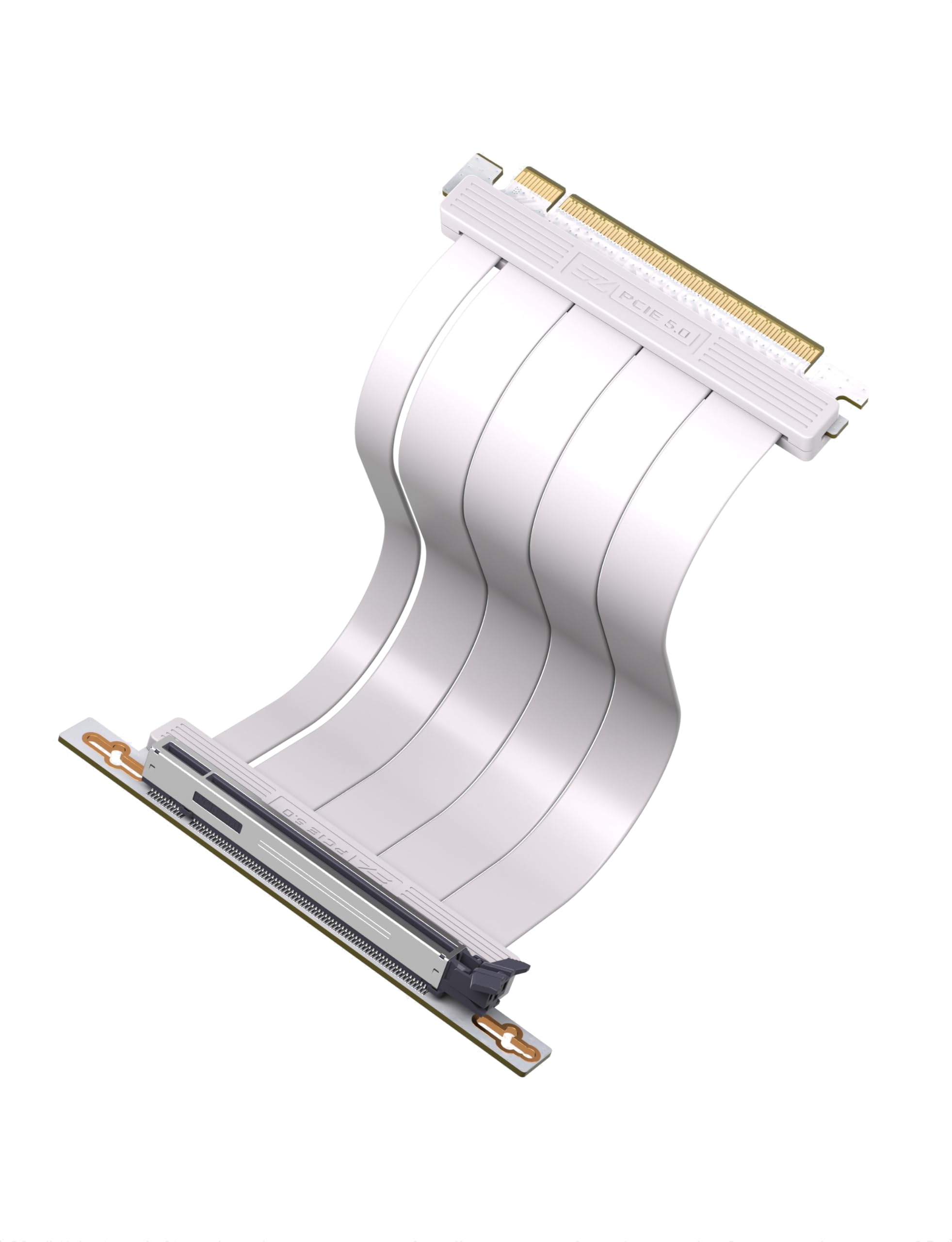 EZDIY-FAB PCIe 5.0 X16 Riser-Kabel,128 GB/s Bandbreite,für RTX 50/RTX 40,RX 9000/RX 7000 GPUs,PCIe-Erweiterungskarte, abwärtskompatibel mit 4.0/3.0,Vertikale GPU-Montage,90-Grad-Winkel–20 cm,Weiß 20CM Rechter Winkel – 90 Grad Angebot bei HelloDeals