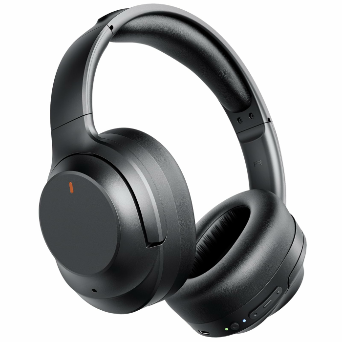 Upgraded Noise-Cancelling-Kopfhörer mit Bluetooth 5.4, Aktive Rauschunterdrückung (ANC) & ENC Mikrofon, Hi-Fi Stereo mit Tiefen Bässen, 30 Std. Spielzeit, Leichtes Design für Reisen/Büro/Zuhause black Angebot bei HelloDeals