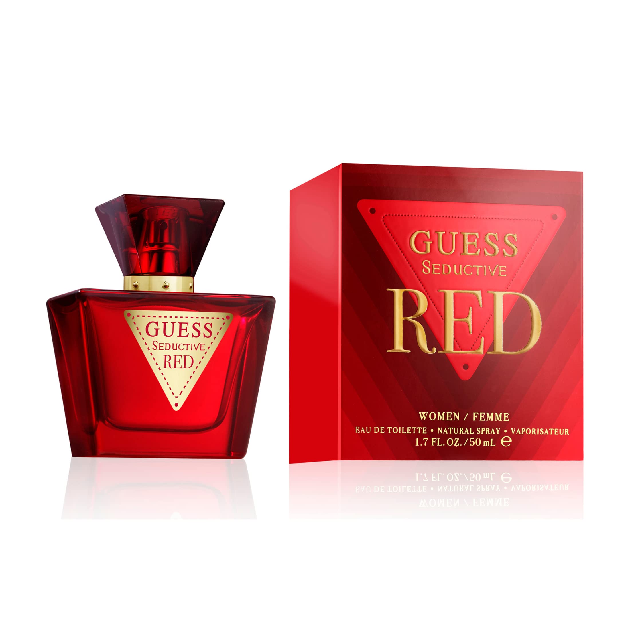 GUESS Seductive Red, Eau de Toilette für Damen, Blumig-Fruchtiger Gourmandduft, Sinnlicher Duft, Lang Anhaltend 50 ml (1er Pack) Angebot bei HelloDeals