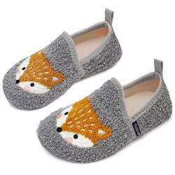 WateLves Hausschuhe Kinder Jungen Mädchen Kleinkind Innen Außen kinder Kindergarten Pantoffeln Und Rrutschfester Sohle 34/35 EU Grau Fuchs Angebot bei HelloDeals