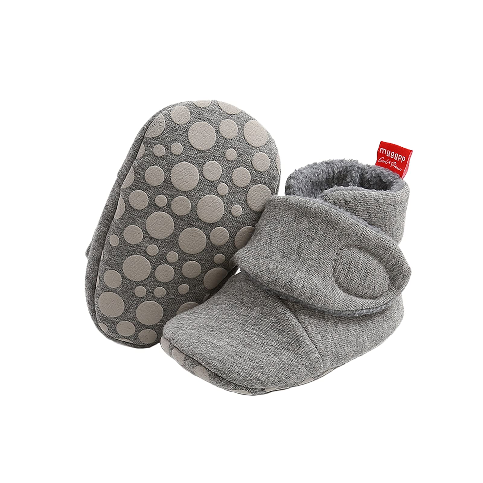 Unisex Baby Winterschuhe,Neugeborenen Baumwoll Baby Mädchen Jungen boots Stiefel Sock mit Fleece Futter Rutschfest Wärme Babyschuhe 12-18 Monate B2 Angebot bei HelloDeals