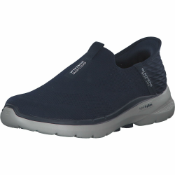 Skechers Slip-ins: GO Walk 6 Easy On Slip-on Walking Sneaker 44 EU Navy Textile Navy Synthetic Navy Trim Angebot bei HelloDeals
