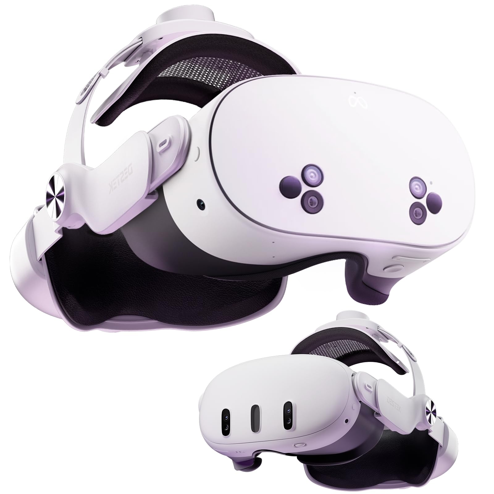 DESTEK QH3 Head Strap für Druckfreier Komfort kompatibel mit Meta Quest 3S/Quest 3 - Mehr Angenehm‌ Durch Zusätzliche Top-Fit-Einstellung - Gewichtsausgleich in 3 Winkeln Elite Strap Angebot bei HelloDeals