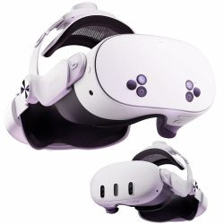 DESTEK QH3 Head Strap für Druckfreier Komfort kompatibel mit Meta Quest 3S/Quest 3 - Mehr Angenehm‌ Durch Zusätzliche Top-Fit-Einstellung - Gewichtsausgleich in 3 Winkeln Elite Strap Angebot bei HelloDeals