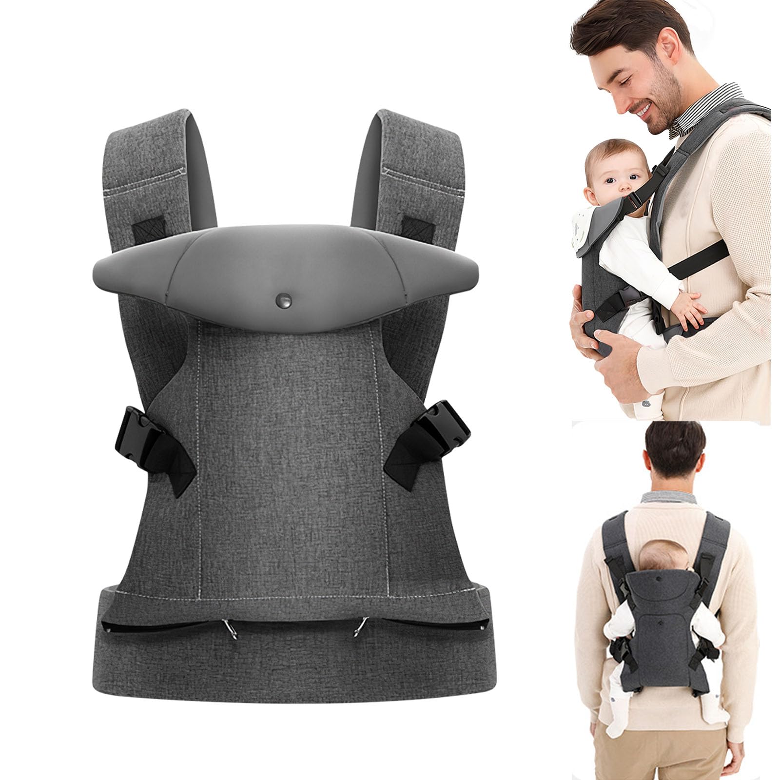 Baby Carrier Klassiker Babytrage für Neugeborene, Bequeme und Leichte Babytrage, mit verstellbarem Hüftgurt Schulterriemen, Leicht zu tragen, für Babys 1-36 Monate Angebot bei HelloDeals