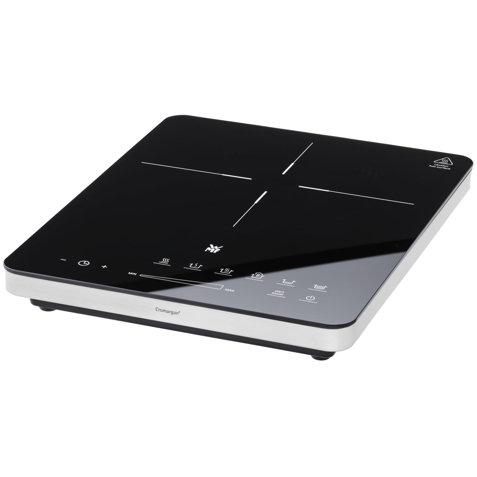 WMF Kult X Einzel- Induktionskochfeld mobil, Kochplatte bis 28 cm, Induktionskochplatte 1 Kochfeld, 8 Stufen, Topferkennung, Touch-Display, Glaskeramik, Timer-Funktion, 2100 W Single Angebot bei HelloDeals